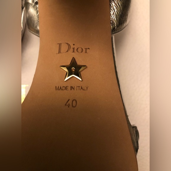 CHRISTIAN DIOR SILVER SANDALS - Picture 9 of 15